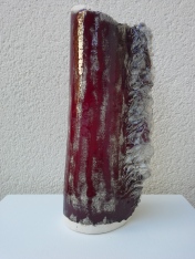 Vase-rouge-pascale-elghozi-sculpture